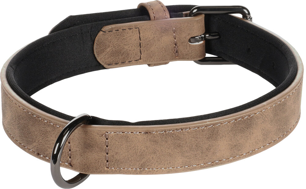 Halsband met neopreen Delu Bruin