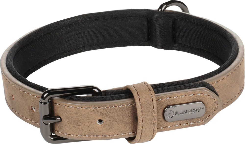 Halsband met neopreen Delu Bruin
