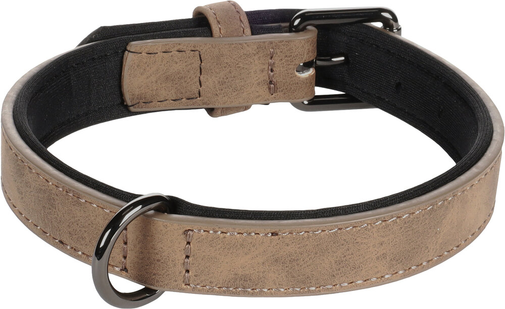 Halsband met neopreen Delu Bruin