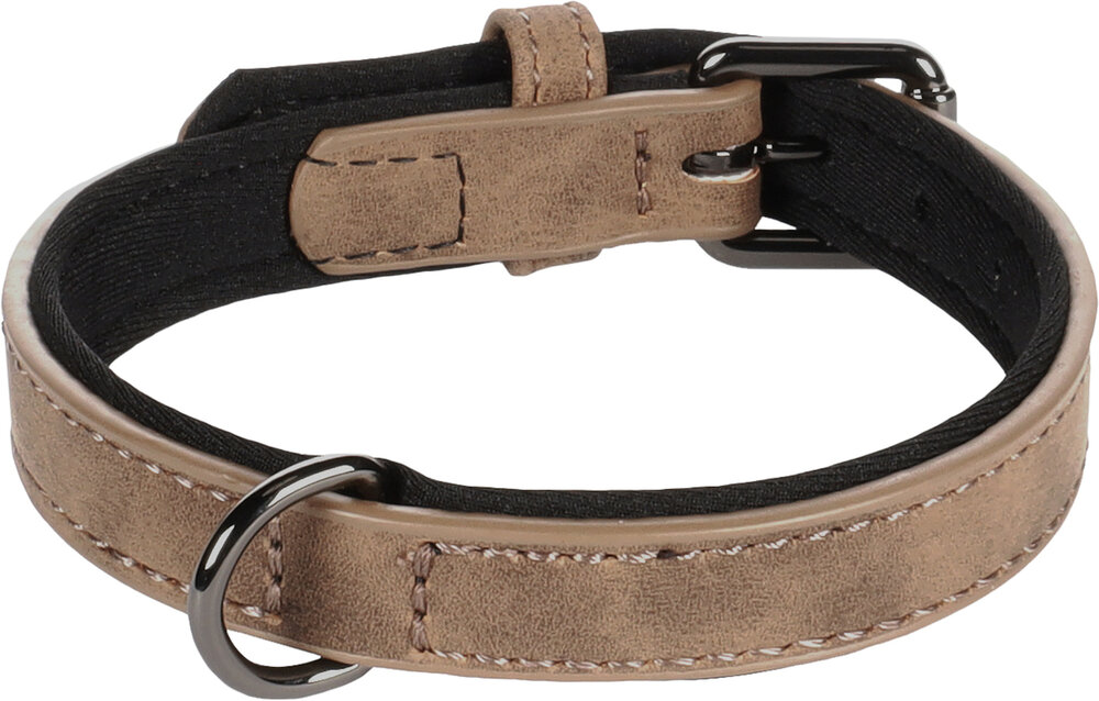 Halsband met neopreen Delu Bruin