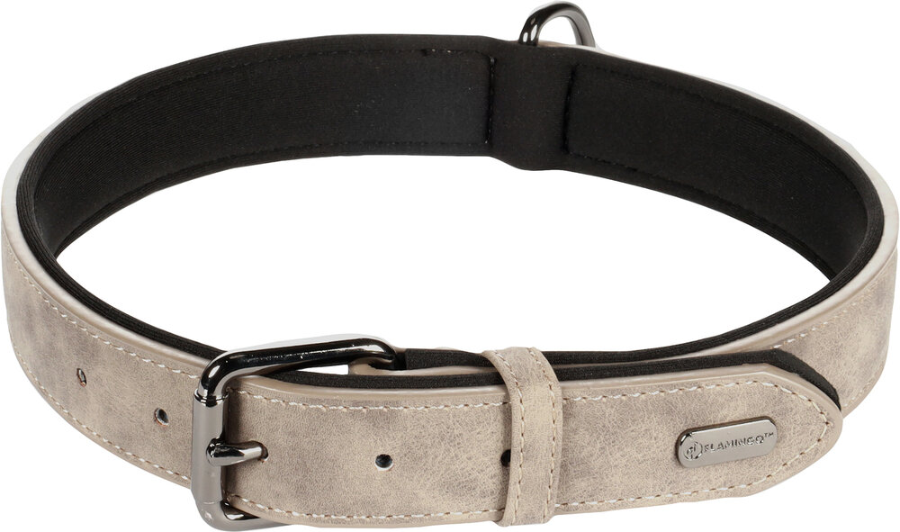 Halsband met neopreen Delu Taupe