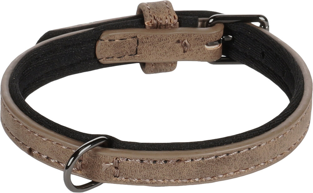 Halsband met neopreen Delu Bruin