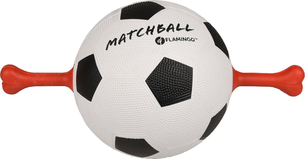 Speelgoed Matchball Voetbal met halter Wit &amp; Zwart