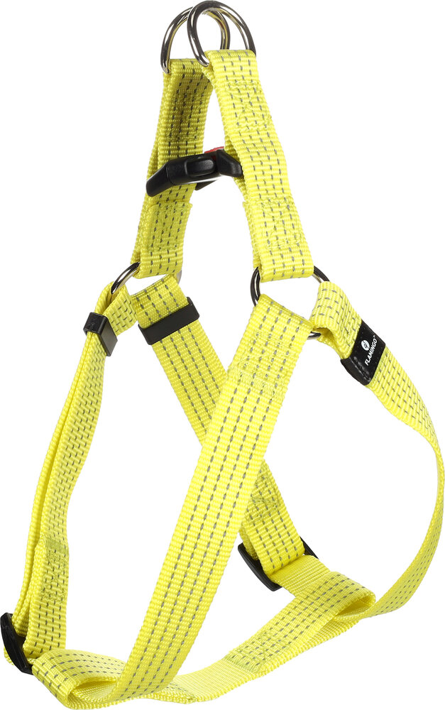 Harnas Step&amp;Go Len Fluo geel