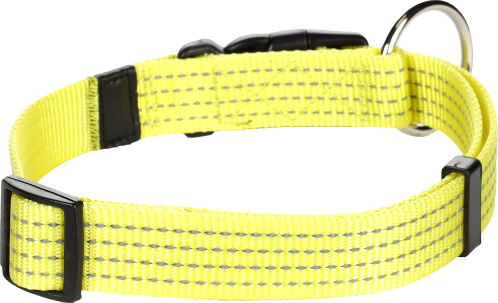 Halsband Len Fluo geel