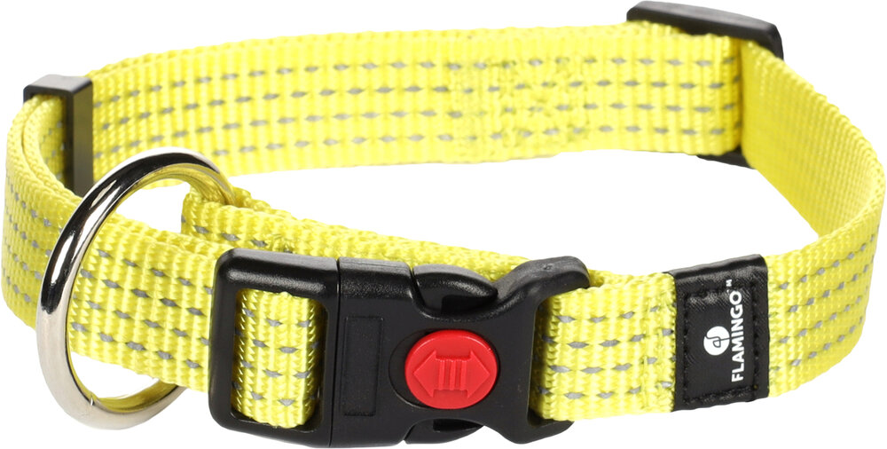 Halsband Len Fluo geel
