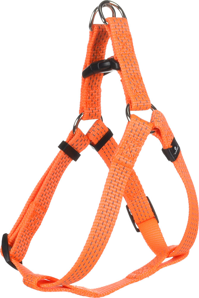 Harnas Step&amp;Go Len Fluo oranje