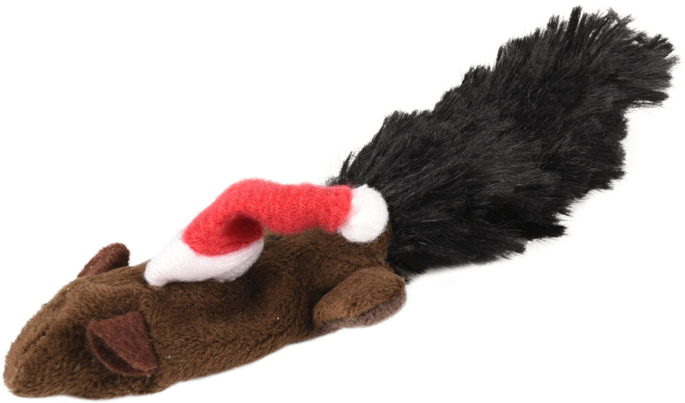 Kerst Speelgoed Muis Beige &amp; Bruin &amp; Grijs &amp; Rood &amp; Wit