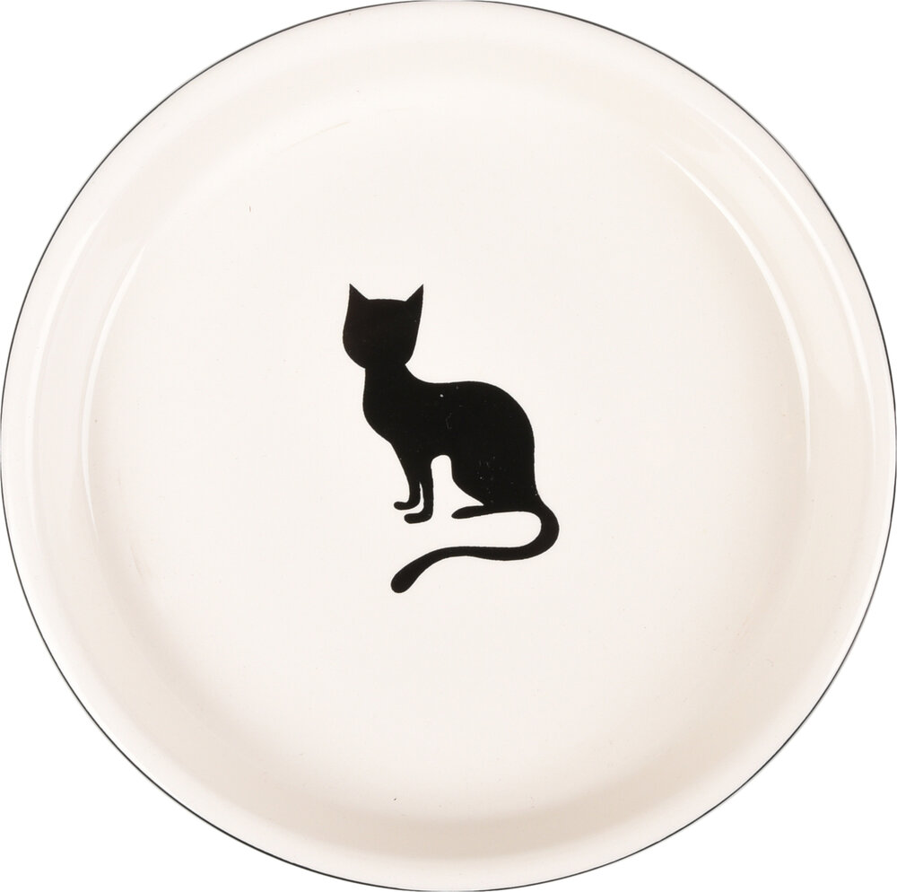 Eetschaal Nala Rond Zwart &amp; Wit