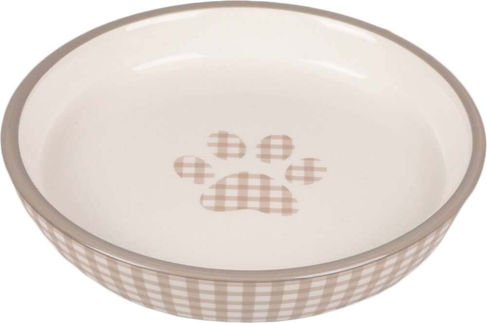 Eetschaal Mylo Rond Beige &amp; Wit