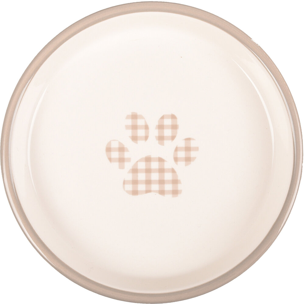 Eetschaal Mylo Rond Beige &amp; Wit