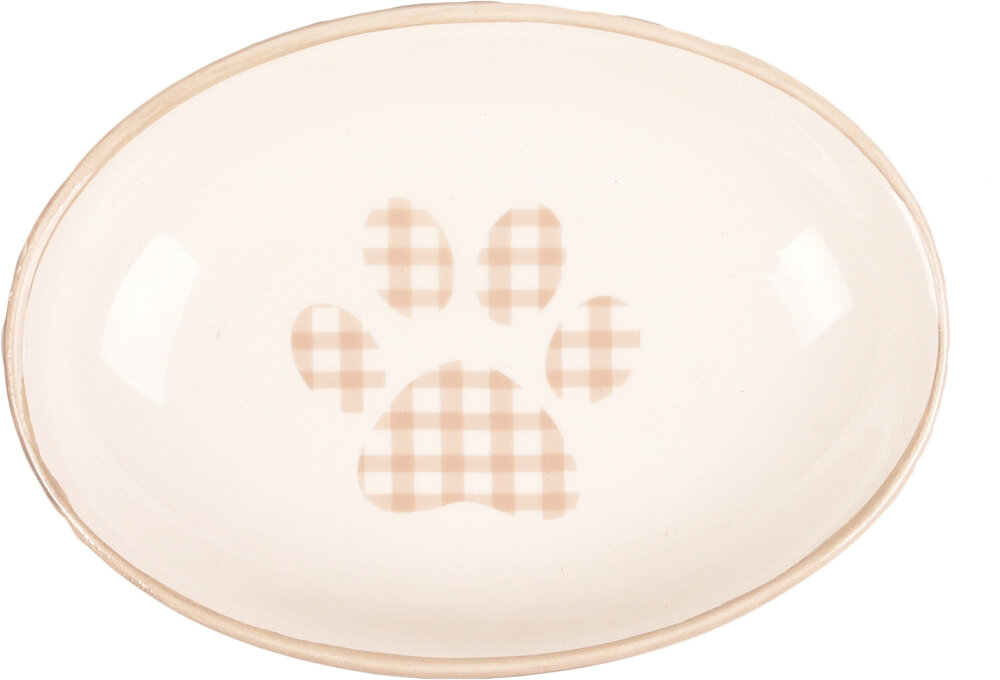 Eetschaal Mylo Rond Beige &amp; Wit