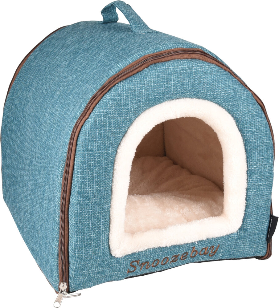 Slaapplaats Snoozebay Ovaal Blauw &amp; Creme &amp; Bruin