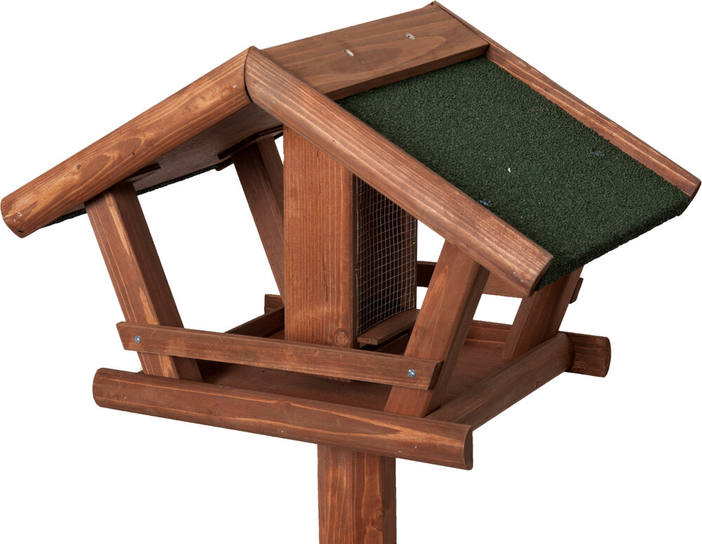 Voederhuis met staander Mimir - Hout