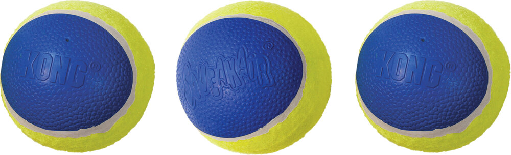 Kong Speelgoed SqueakAir Ultra Bal Geel &amp; Blauw