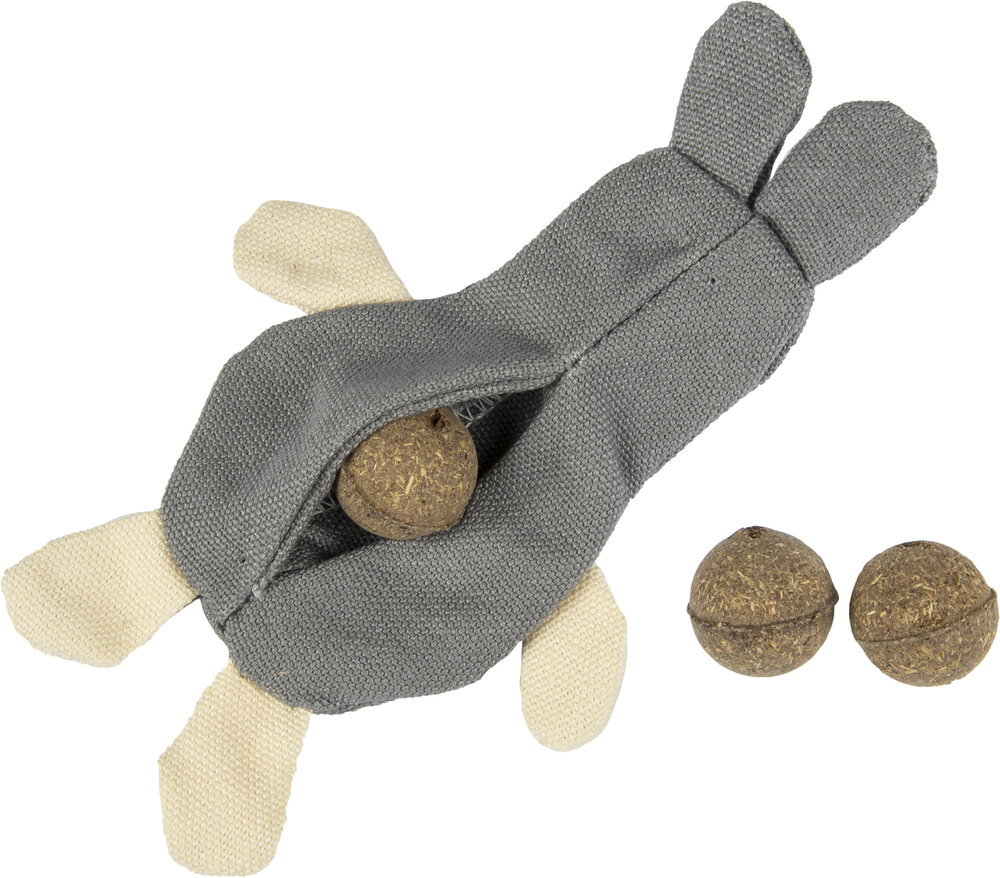 Speelgoed Natural Fun Konijn Grijs &amp; Beige