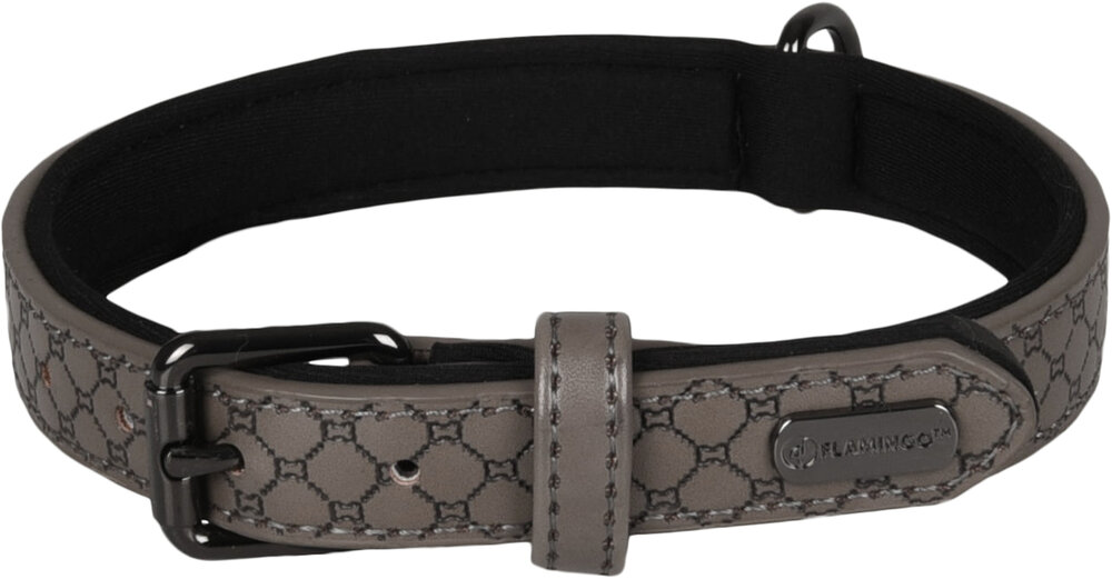 Halsband met neopreen Patti Grijs