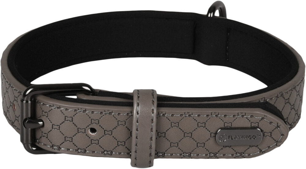 Halsband met neopreen Patti Grijs