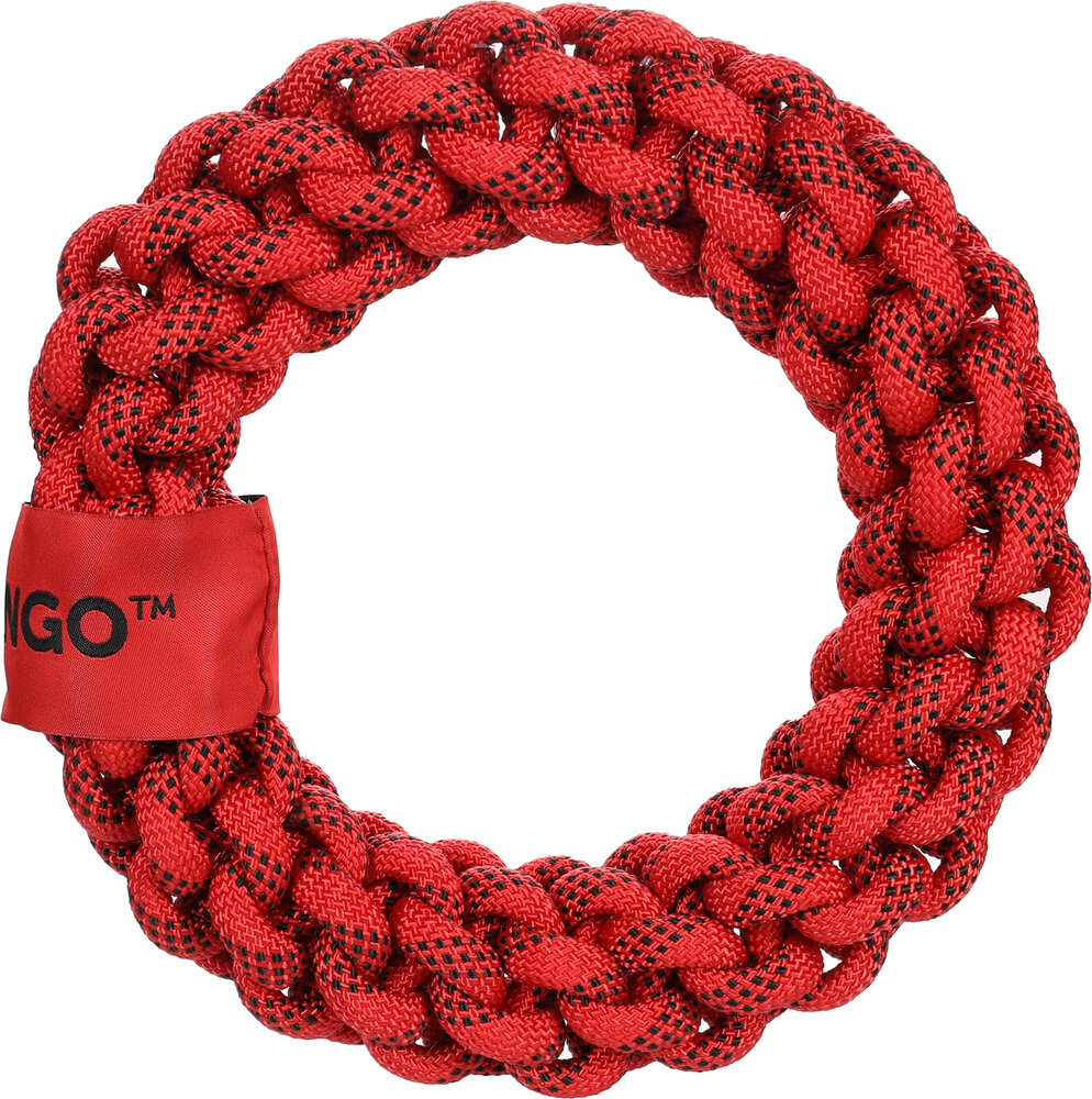 Speelgoed Vokas Ring &amp; Touw Geweven Rood