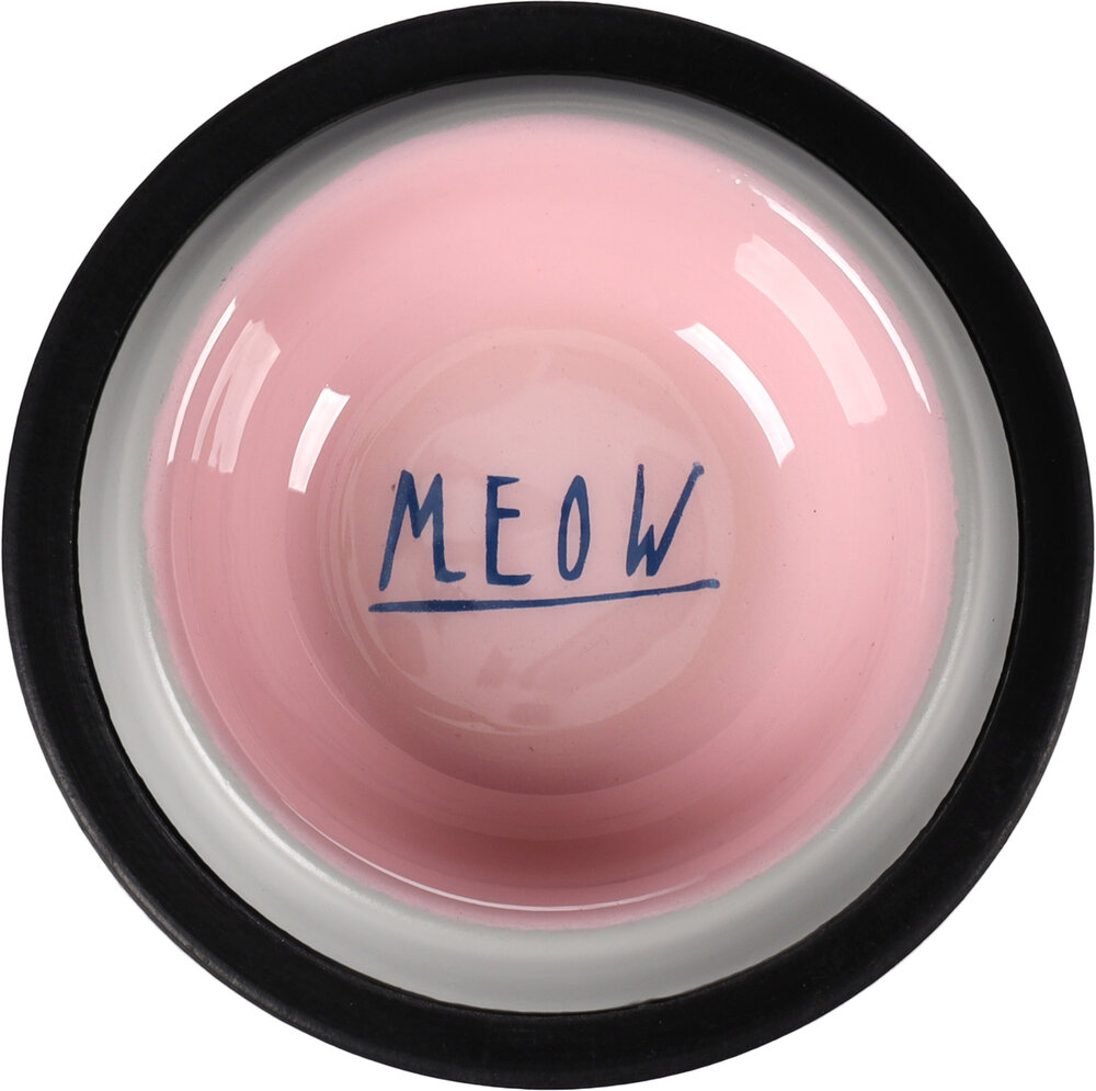Eet- en drinkpot Nell Rond Lichtgrijs &amp; Roze