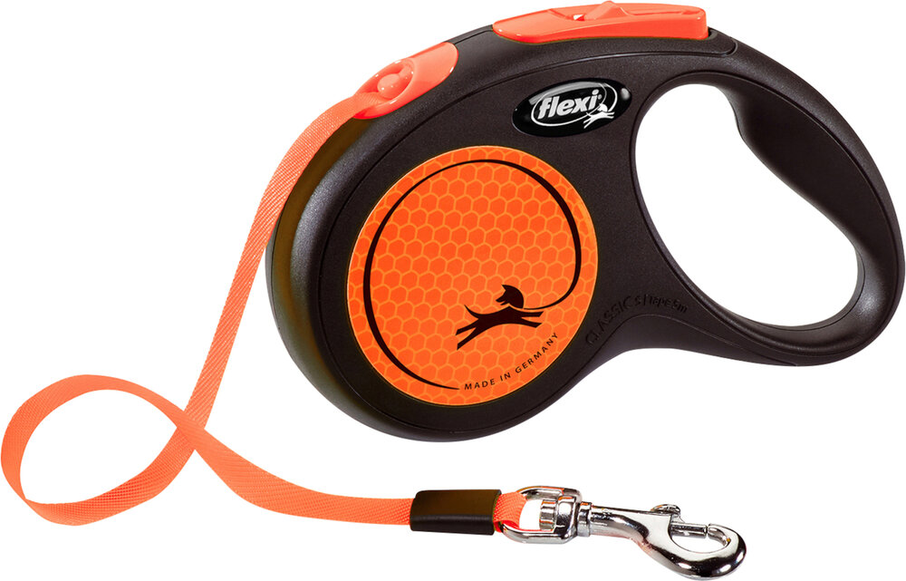 Flexi Rollijn New Neon Band Fluo oranje