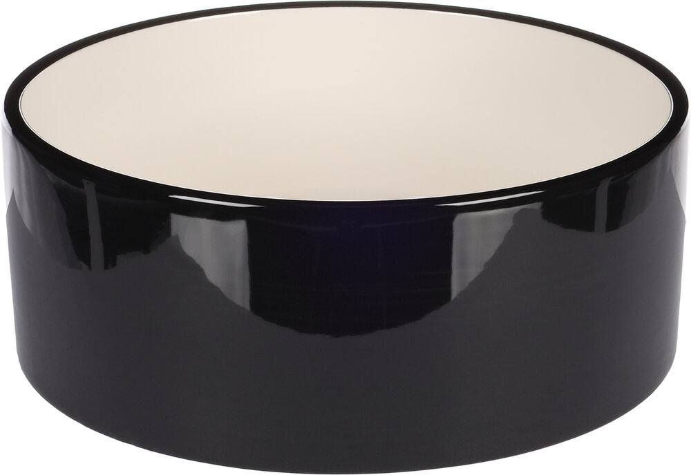 Eet- en drinkpot Rocky Rond Zwart &amp; Wit