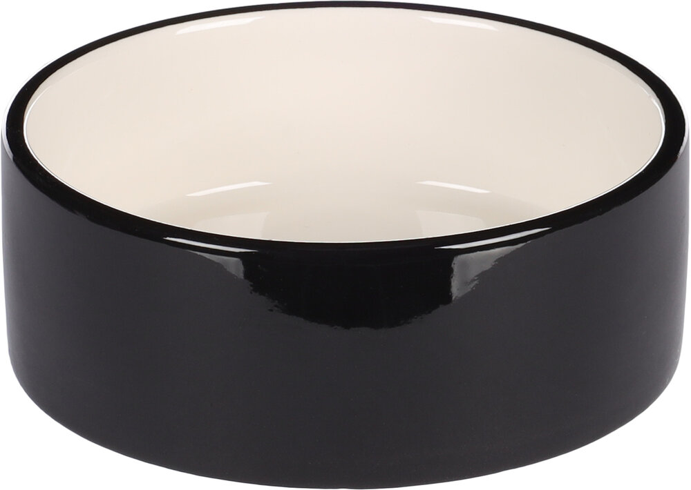 Eet- en drinkpot Rocky Rond Zwart &amp; Wit