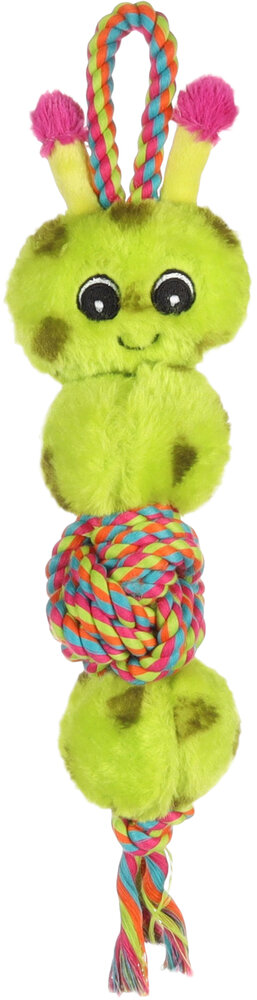 Speelgoed Miep Rups met touw Groen