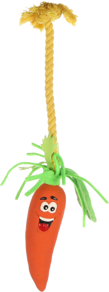 Speelgoed Xibor Wortel met touw Oranje