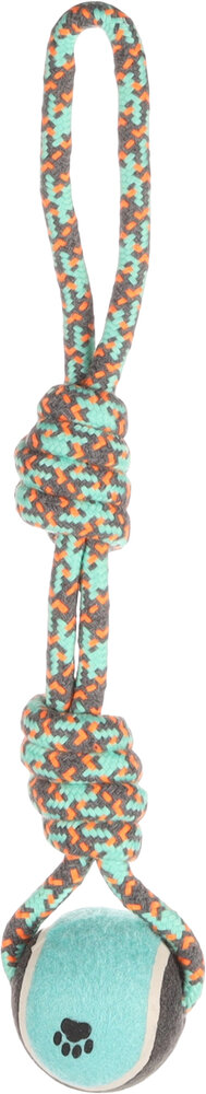 Speelgoed Riva Trektouw met tennisbal Twist Groen