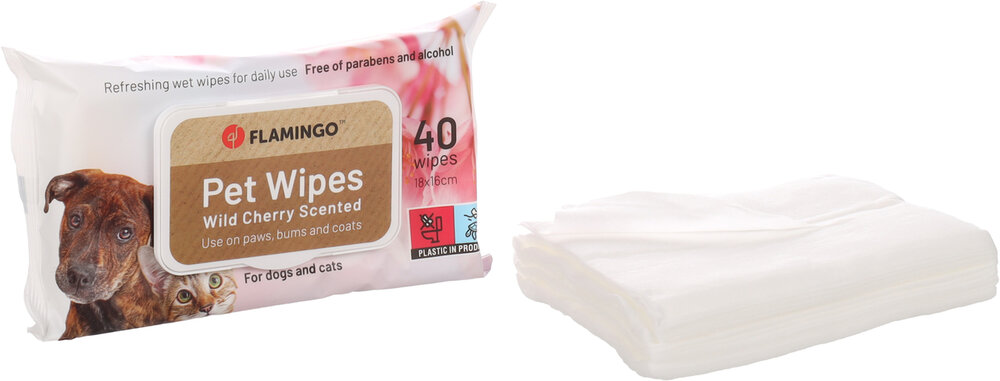 Verzorgingsdoekje Reini met wilde kers bloemgeur Ge&radic;&Oslash;mpregneerd doekje
