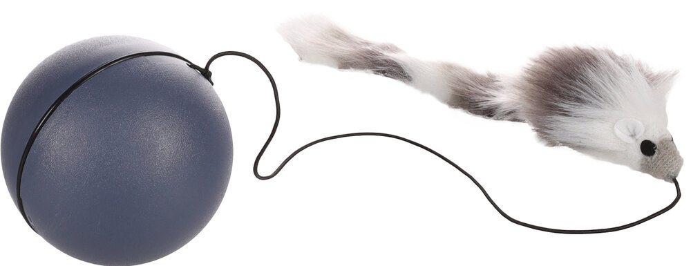 Elektronisch Speelgoed Boula Muis met bal Donkergrijs