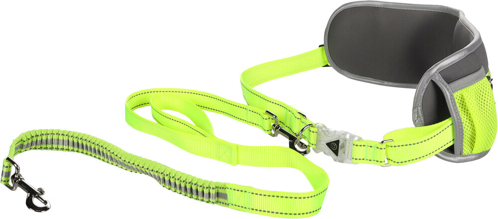 Jogginglijn met heupriem Stoffel Fluo geel