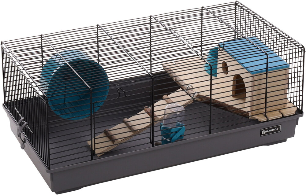 Hamsterkooi Jang Zwart Grijs