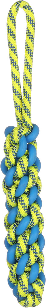 Speelgoed Tofla Trektouw &amp; Staaf Geweven Blauw &amp; Geel