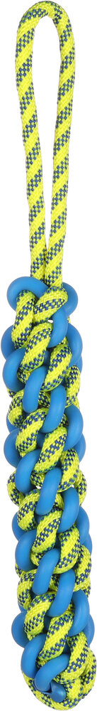 Speelgoed Tofla Trektouw &amp; Staaf Geweven Blauw &amp; Geel