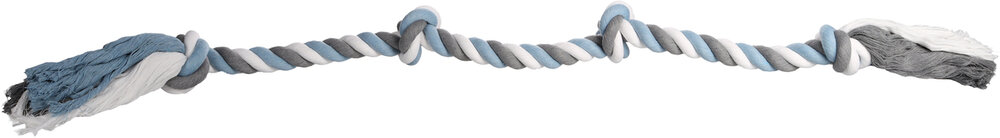 Speelgoed Jim Touw met 4 knopen Blauw
