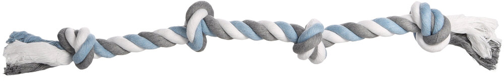 Speelgoed Jim Touw met 4 knopen Blauw