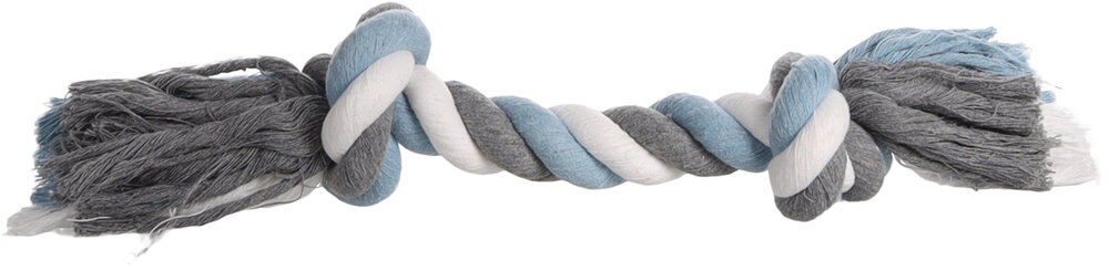 Speelgoed Jim Touw met 2 knopen Blauw