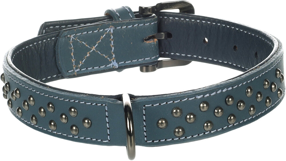 Halsband met sierbeslag Denver Blauw