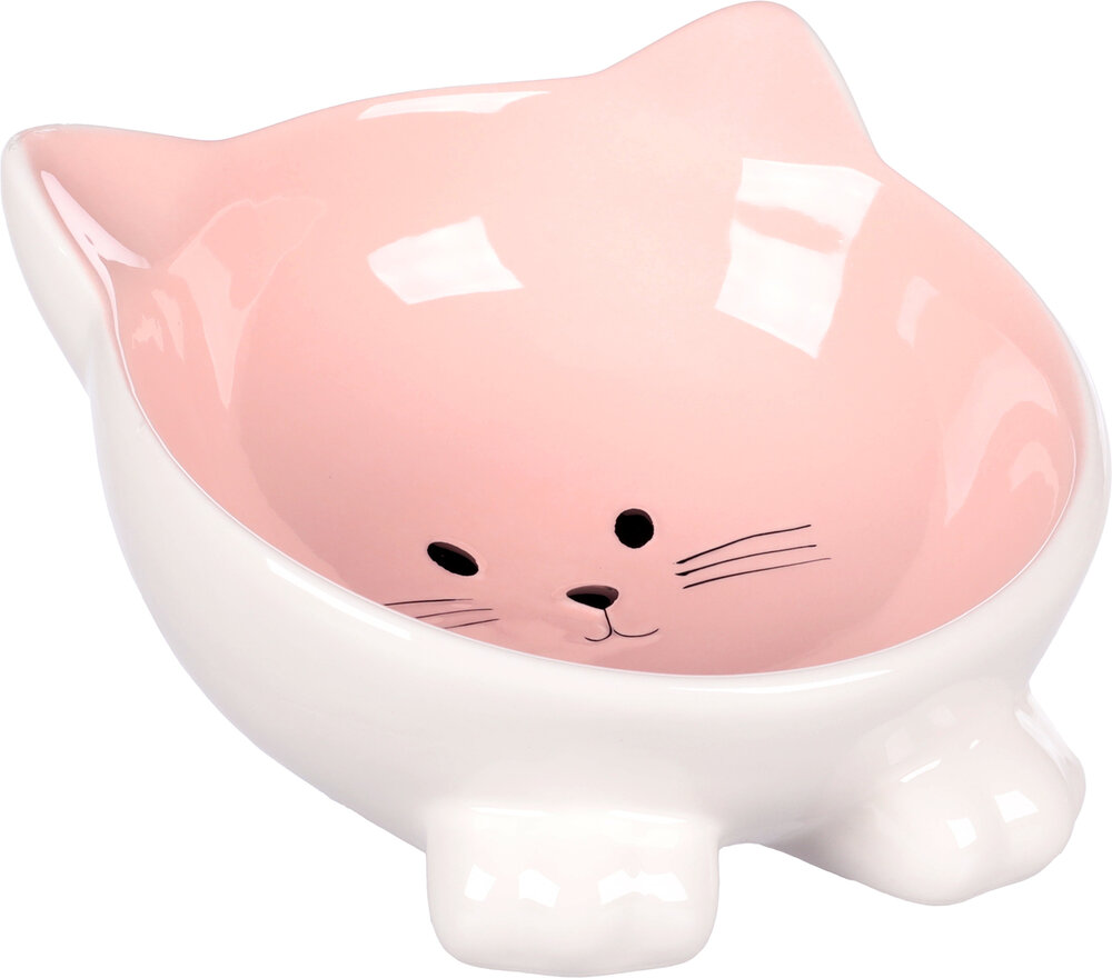 Eet- en drinkpot Puzi Roze