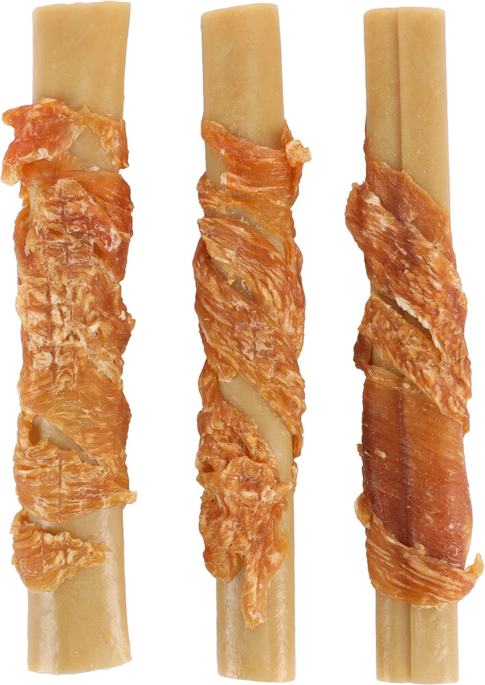 Snack Zero rawhide Staaf met kip 15cm 40gr / 3 st 120g
