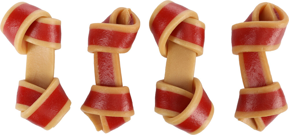 Snack Zero rawhide Geknoopt Been met kip &amp; met varken 9cm 35gr / 4 st 140g