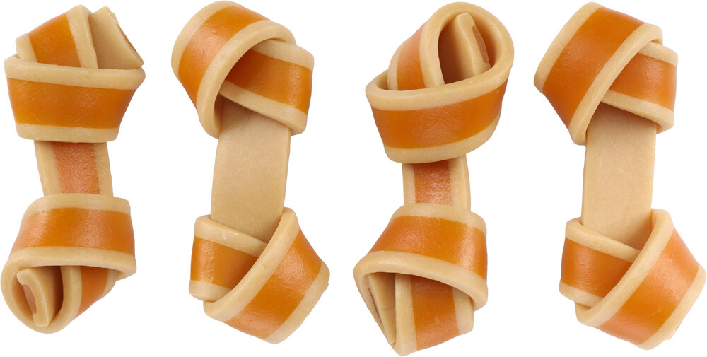 Snack Zero rawhide Geknoopt Been met kip 9cm 35g / 4 st 140g
