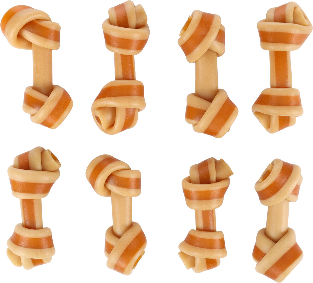 Snack Zero rawhide Geknoopt Been met kip 6cm 18g / 8 st 144g