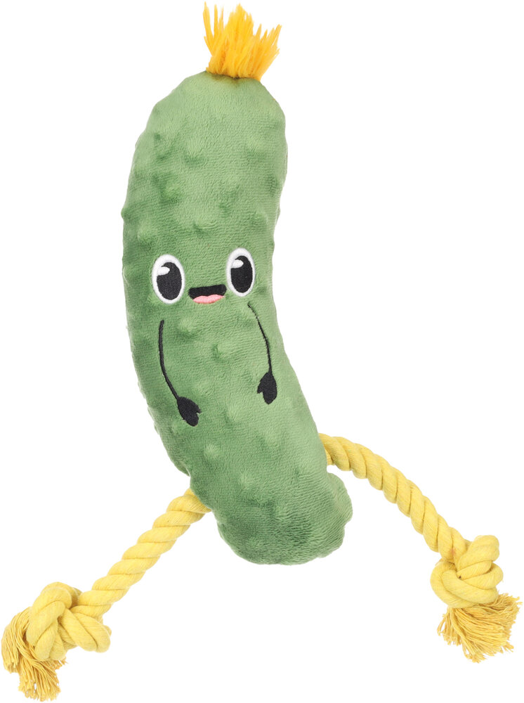 Speelgoed Bubto Augurk met touw Groen