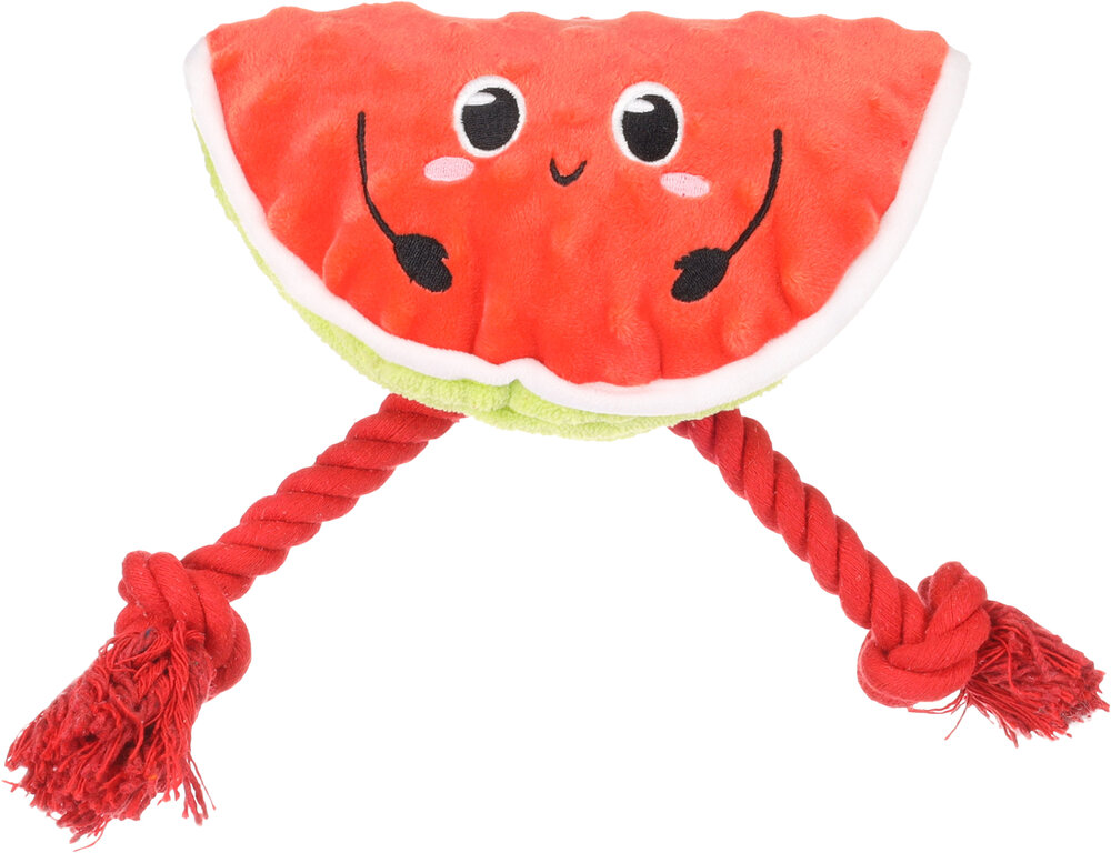 Speelgoed Bubto Watermeloen met touw Rood