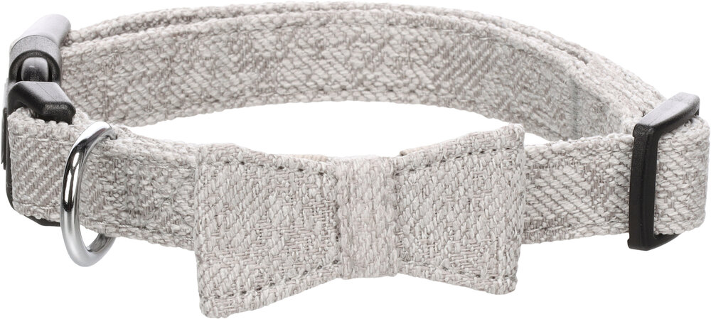 Halsband met strik Nelson Grijs