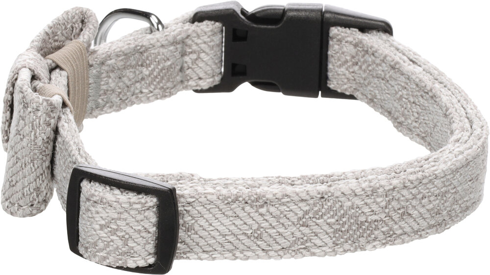 Halsband met strik Nelson Grijs