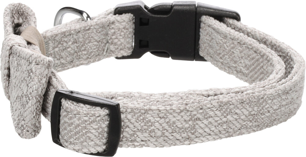 Halsband met strik Nelson Grijs